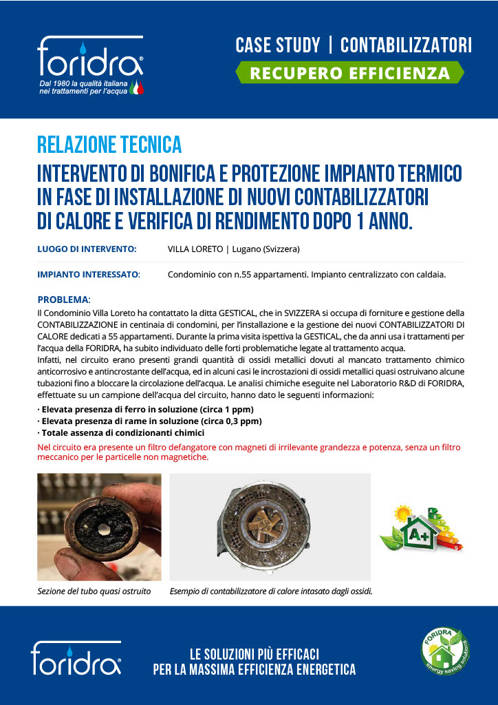 CASE STUDY - CONTABILIZZATORI E TECNOLOGIE FORIDRA: IMPLEMENTAZIONE E GRANDI VANTAGGI  