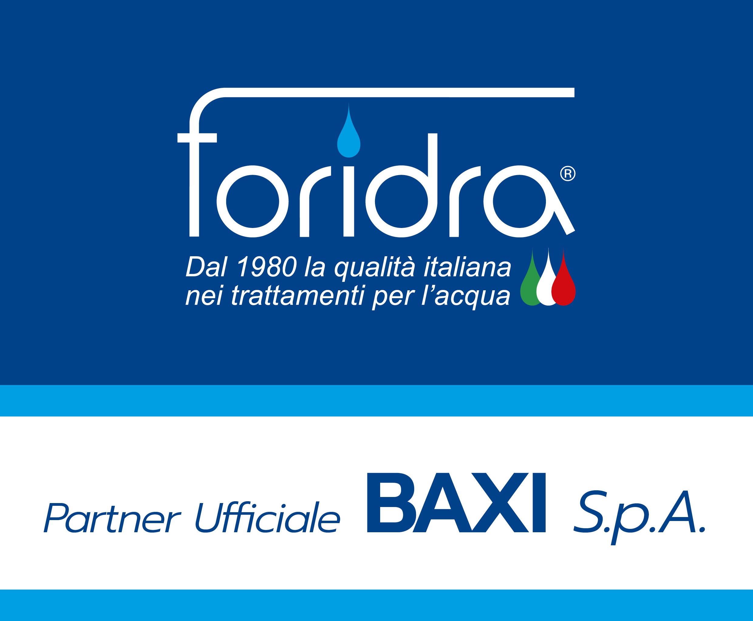 BAXI S.p.A. sceglie FORIDRA S.r.l. come partner ufficiale per il trattamento dell'acqua.