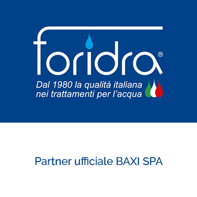 BAXI S.p.A. sceglie FORIDRA S.r.l. come partner ufficiale per il trattamento dell'acqua.